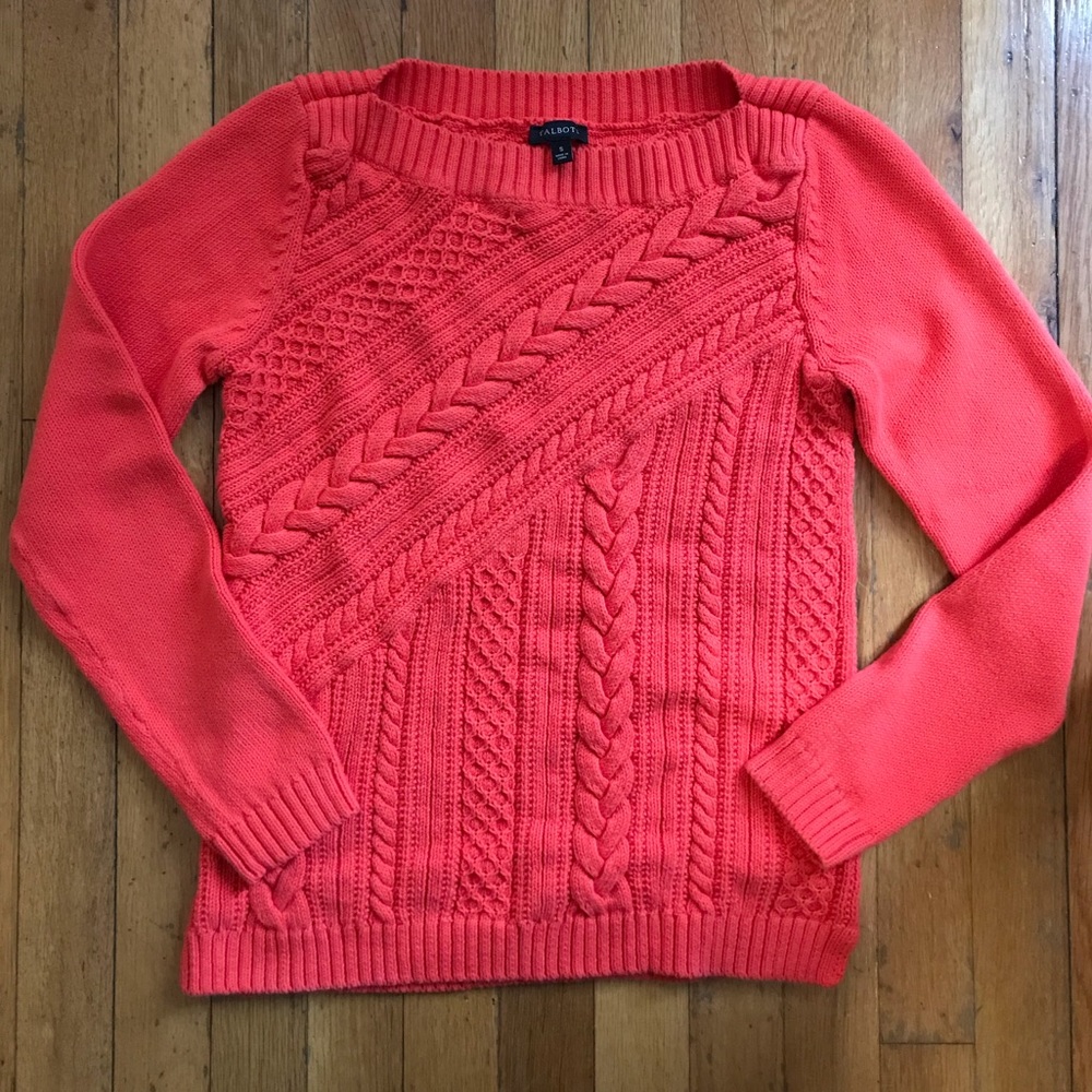 Talbots ❤️ Cotton Cable Knit Sweater. Like new!